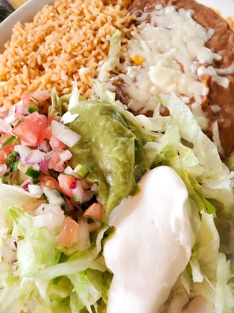 Rice Beans and Guacamole Side